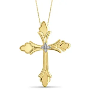 14k Gold Plated Cross Pendant  - Clearance