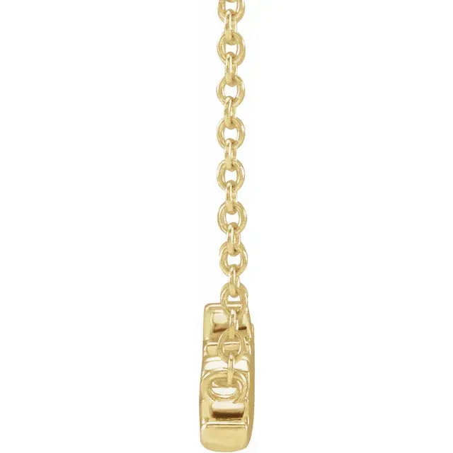 14K Yellow Gold Sister 18" Necklace