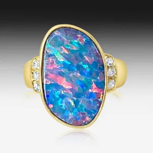 14kt Rose Gold Opal ring