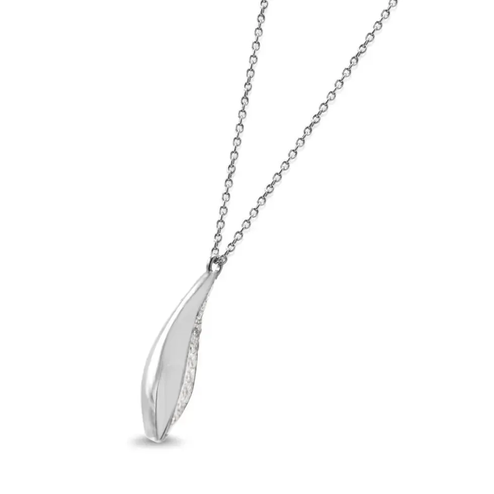 18ct Diamond Fish Pendant Necklace - Tiffany by Frank Gehry