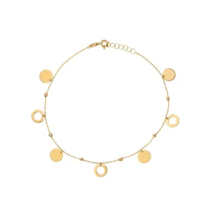 18K Gold Dreamy Circles Anklet - Garo Boyadjian