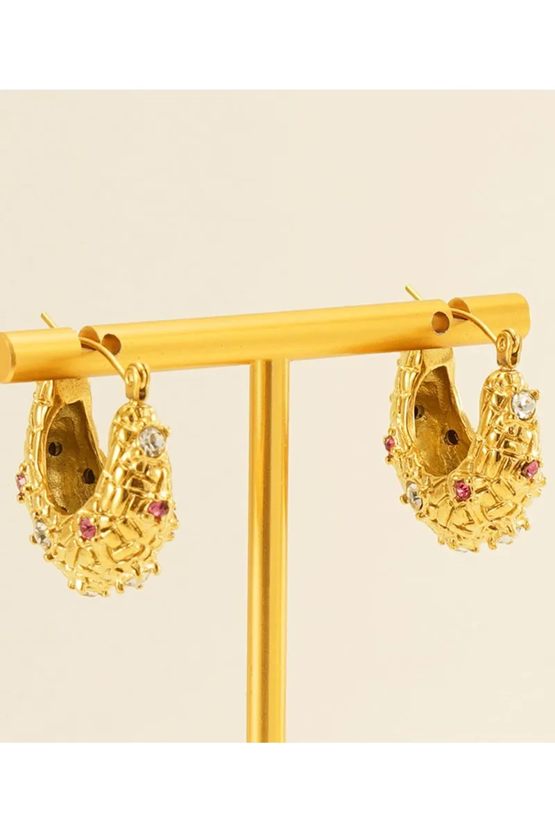 18K GOLD PLATED STAINLESS STEEL EARRINGS