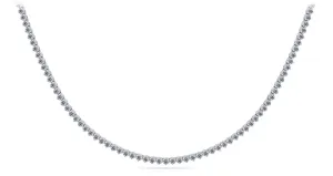 3 Prong Riviera Diamond Necklace with 13.10 ct.(finished) 2.9mm