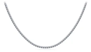 4 Prong Riviera Lab-Grown Diamond Necklace with 23.06 ct.(finished) 4.1mm