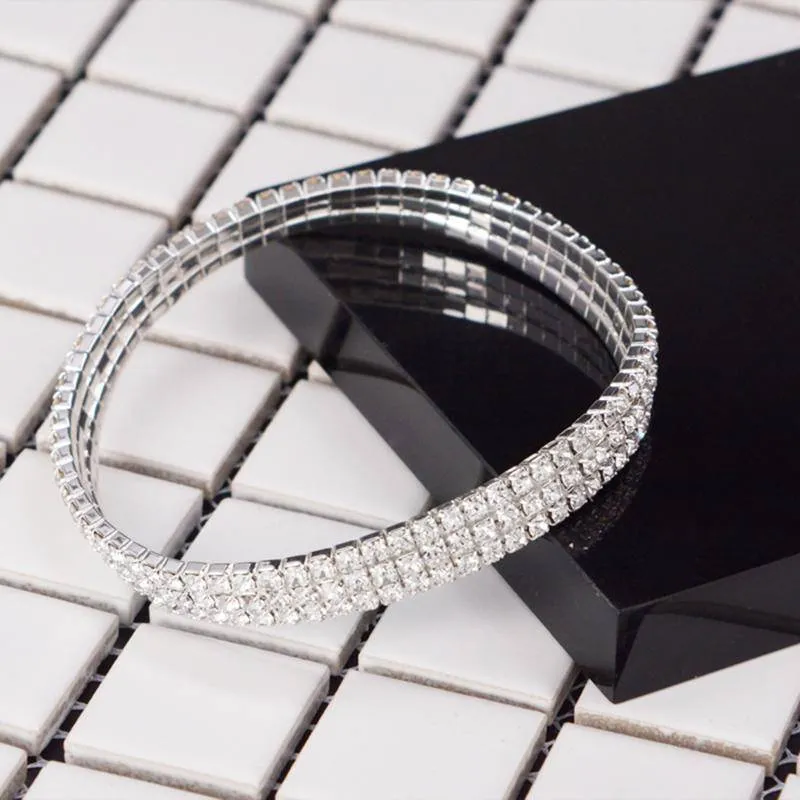 5 Sizes, Stretch Bling Anklets