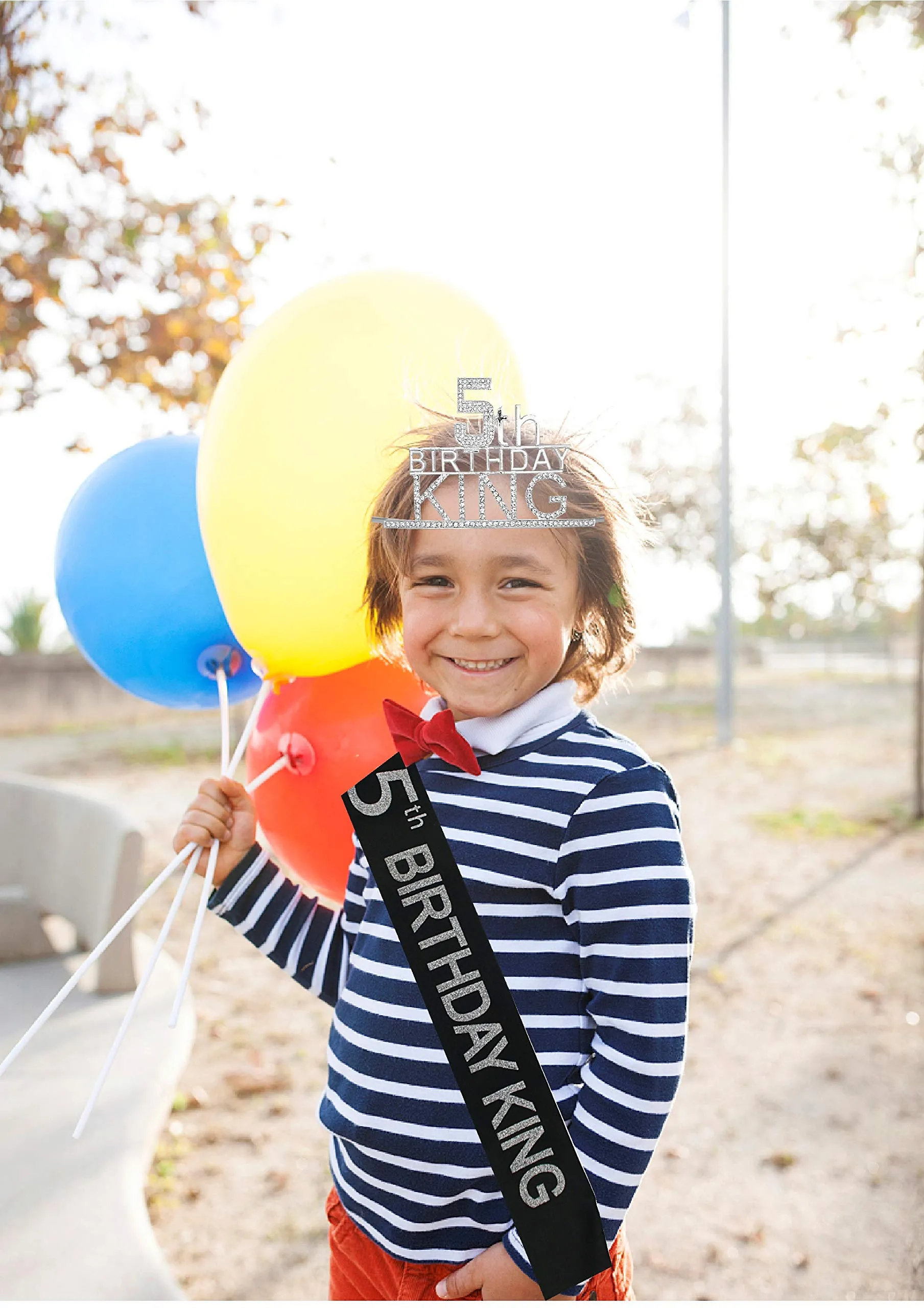 5th Birthday King Crown,5th Birthday Gifts for Boy,5th Birthday King Sash,5th Birthday