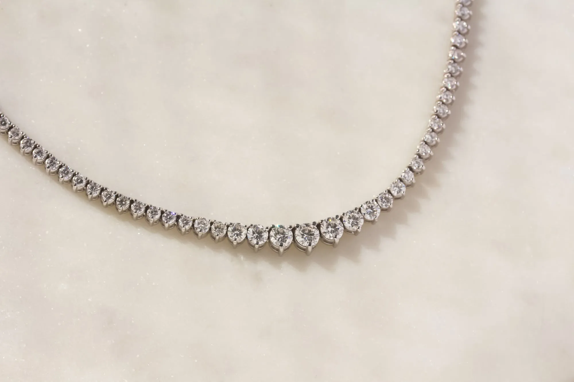 6.91ct Lab Diamond Tennis Necklace