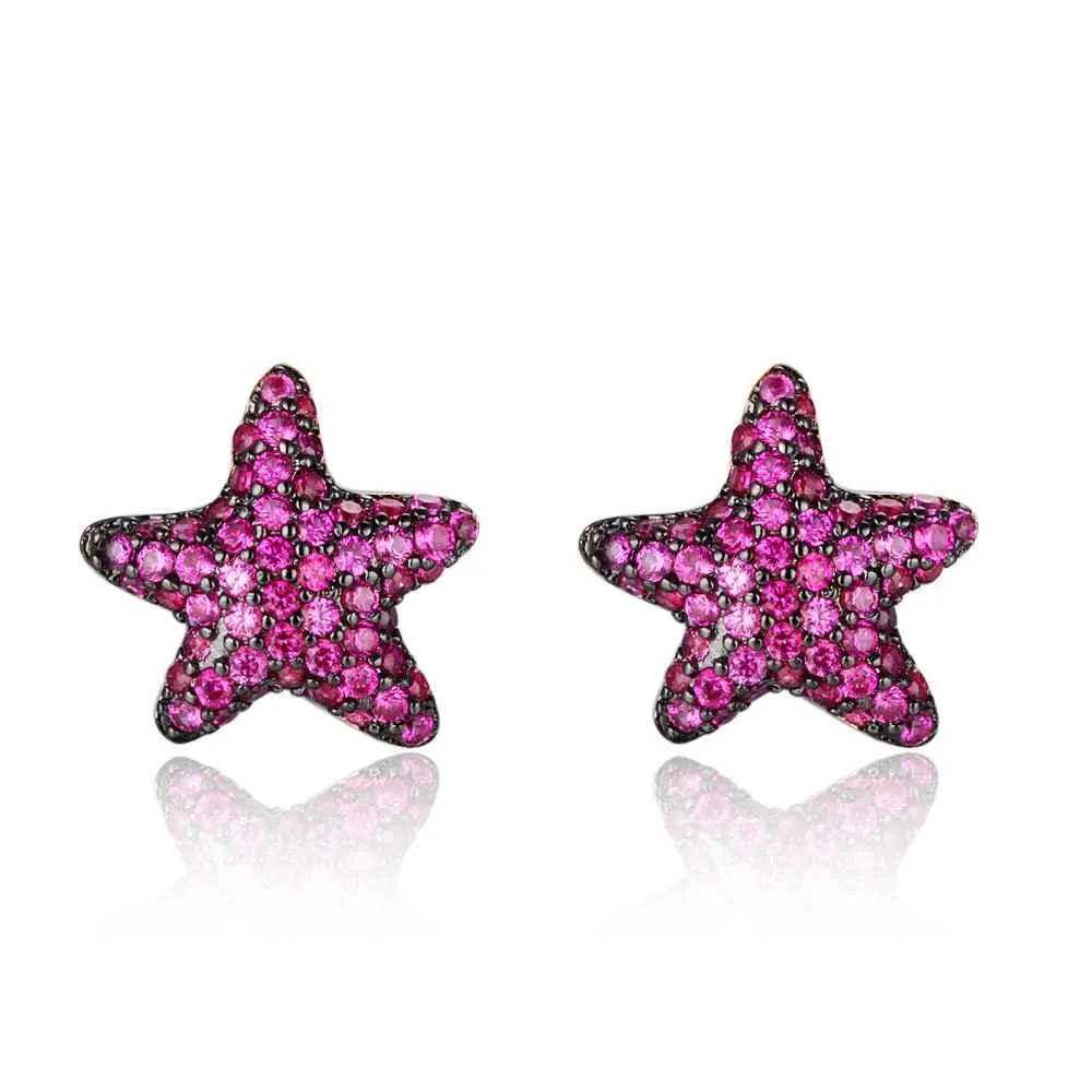 925 Sterling Silver Star Stud Earrings