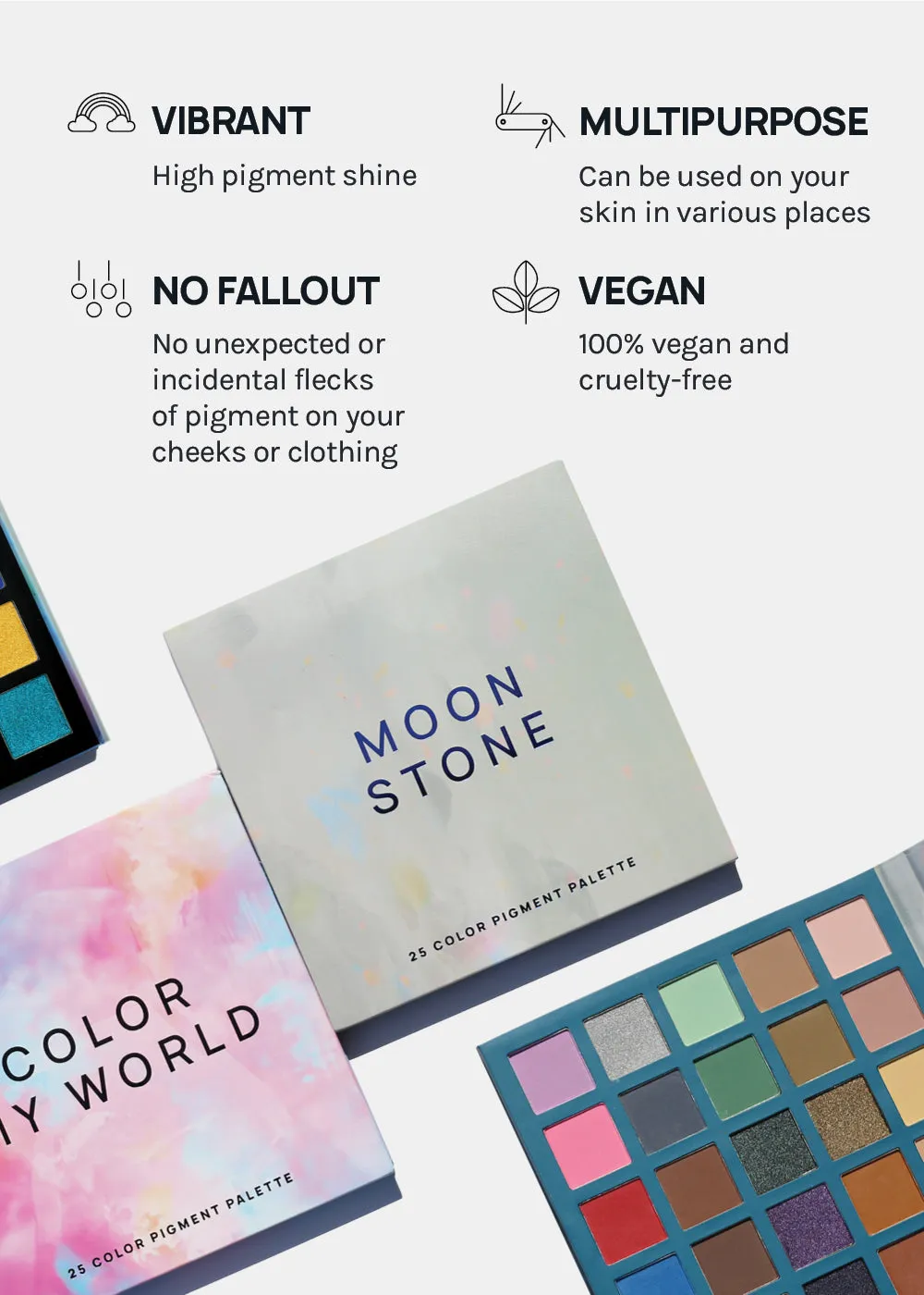 a2o Lab 25-Color Pigment Palette - Moon Stone