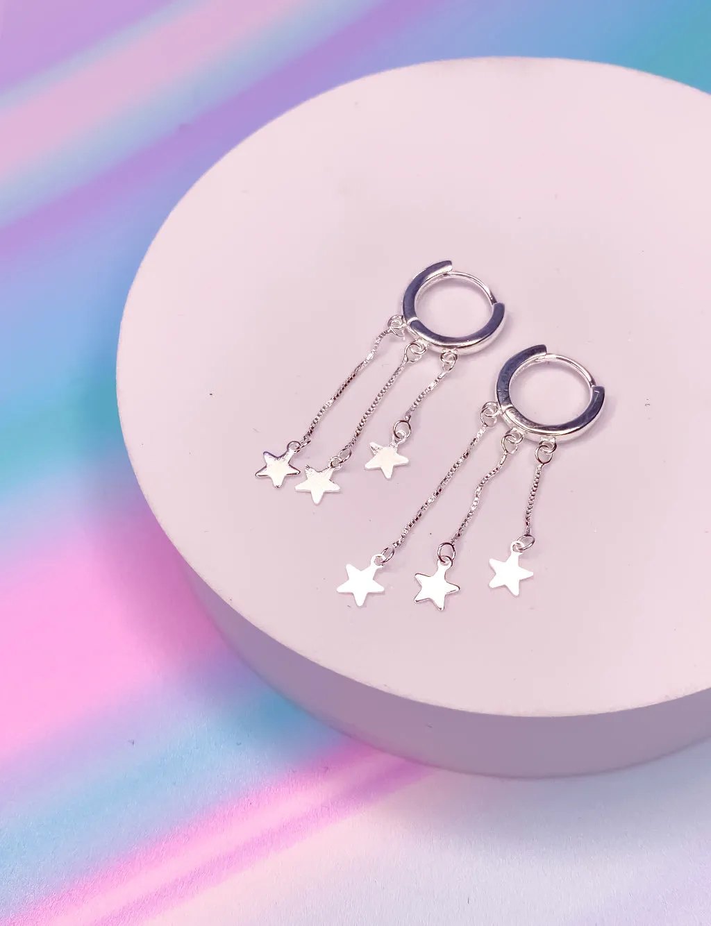 ACROSS THE GALAXY MINI HOOP EARRINGS