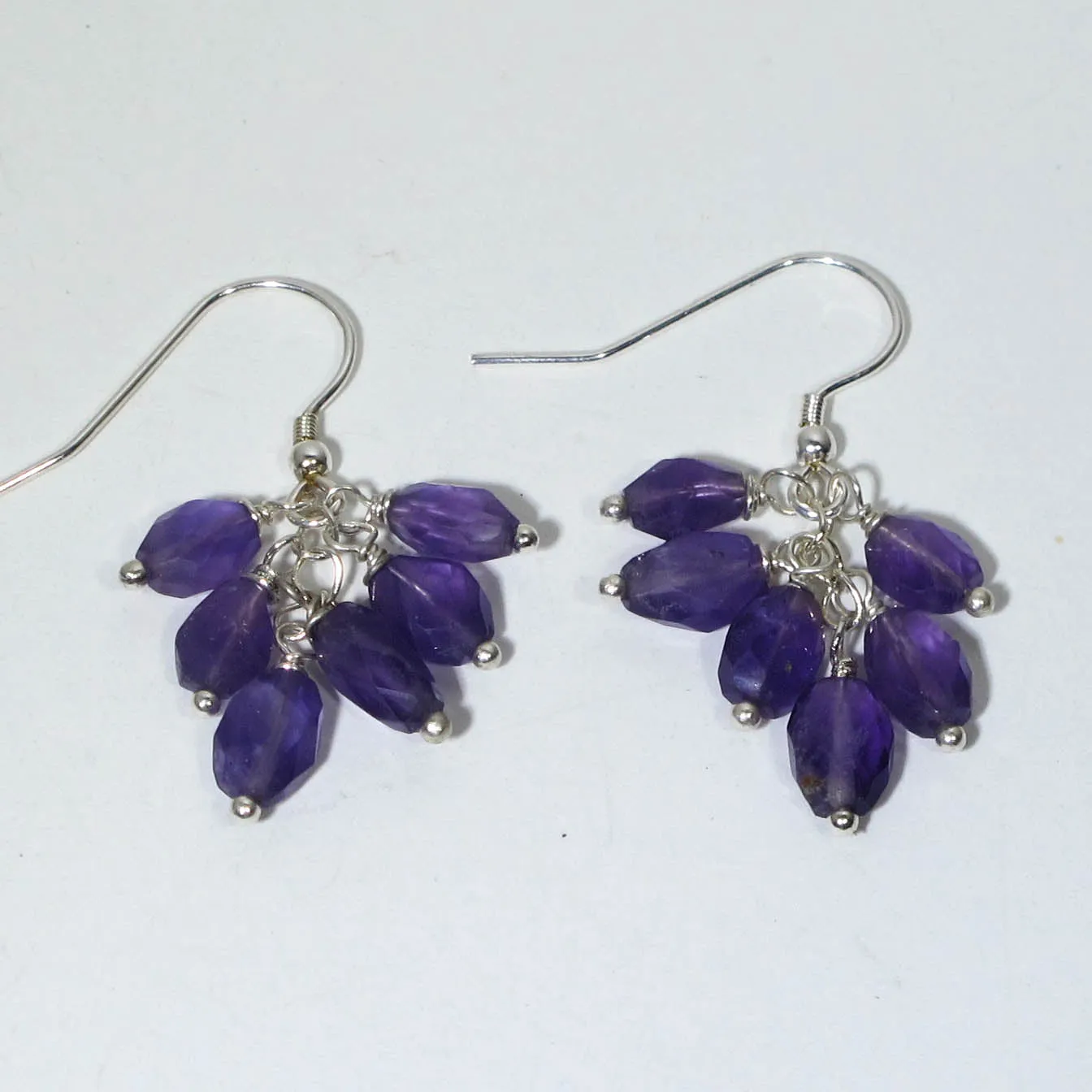 Amethyst Multi-Gemstone Drop Earrings