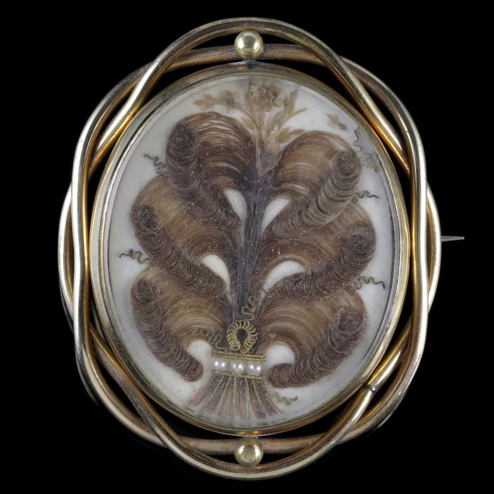 Antique Victorian Bacchante Cameo Mourning Swivel Brooch Circa 1860