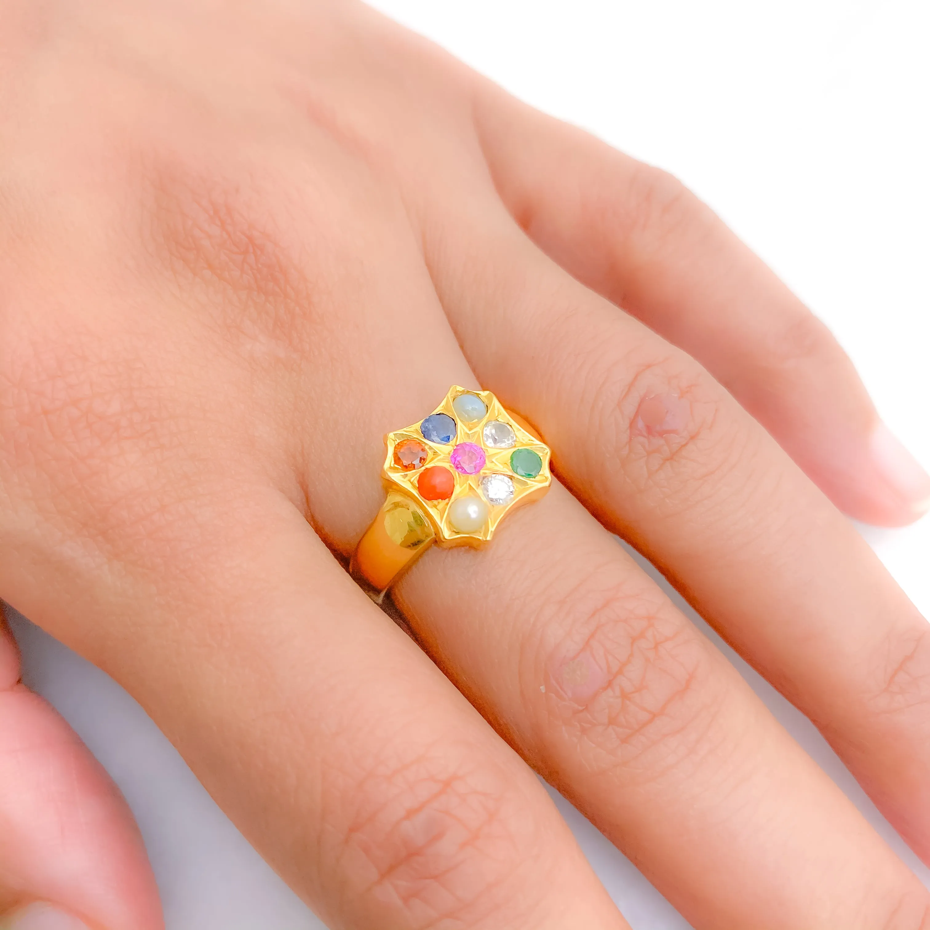 Authentic   Charming Navratna Ring