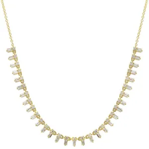 Baguette Point Strand Necklace