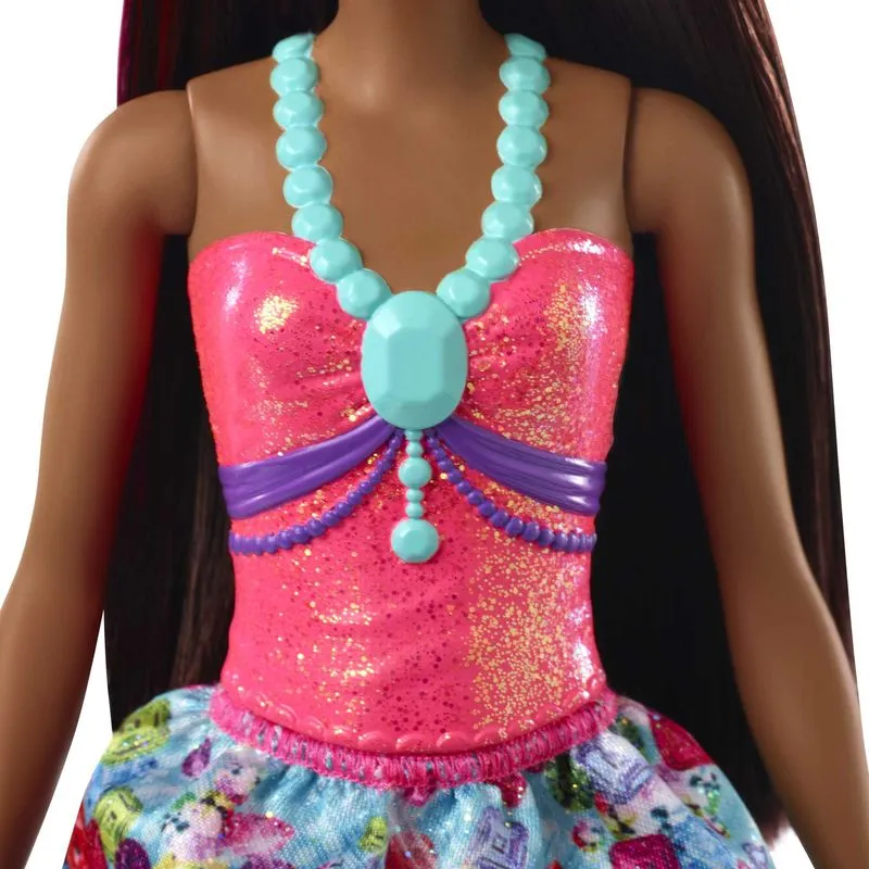 Barbie Dreamtopia Princess Doll Pink Top With Purple Crown