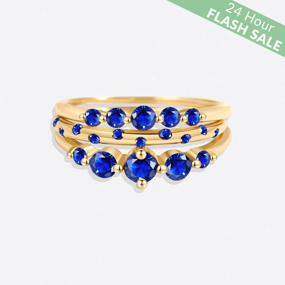 Birthstone Stacking Ring Set