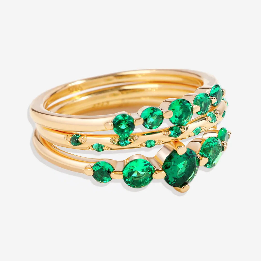 Birthstone Stacking Ring Set