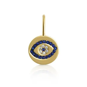 Blue Sparkling Evil Eye Charm