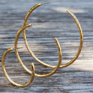 Charles Albert Alchemia - Alchemia Hoop Earrings Hammered