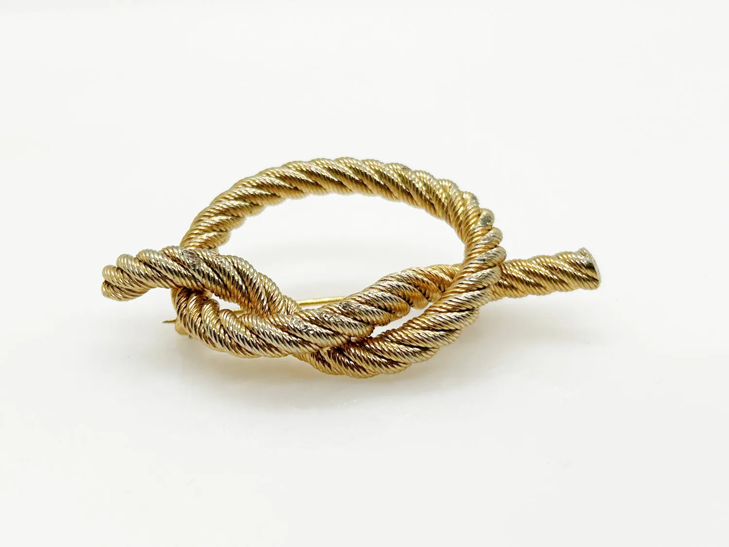 Classic Vintage Golden Knot Brooch