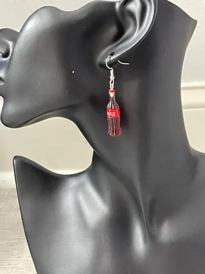 Coke Bottle Dangle Earrings | Coca-Cola Bottle Earrings