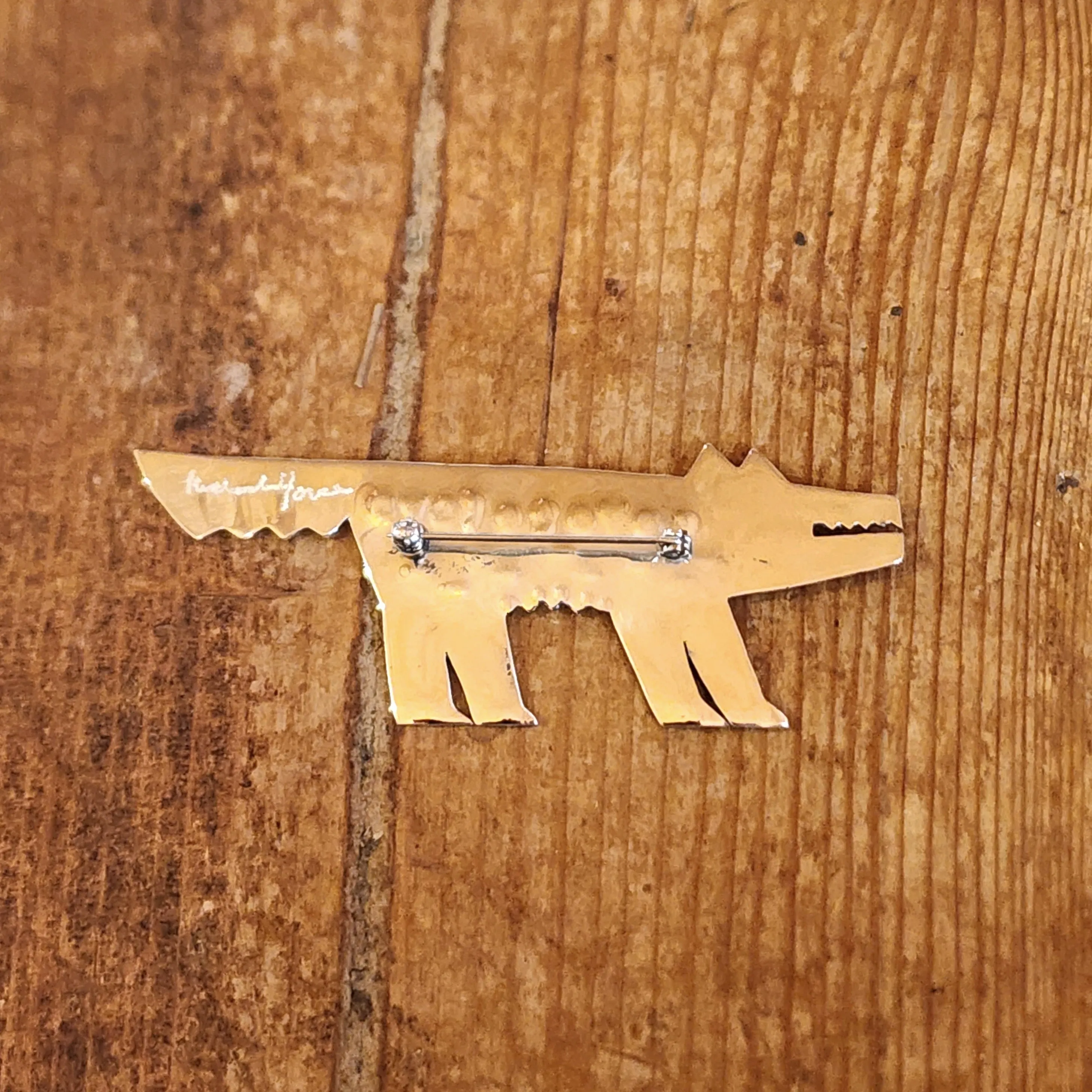 Coyote Love Brooch