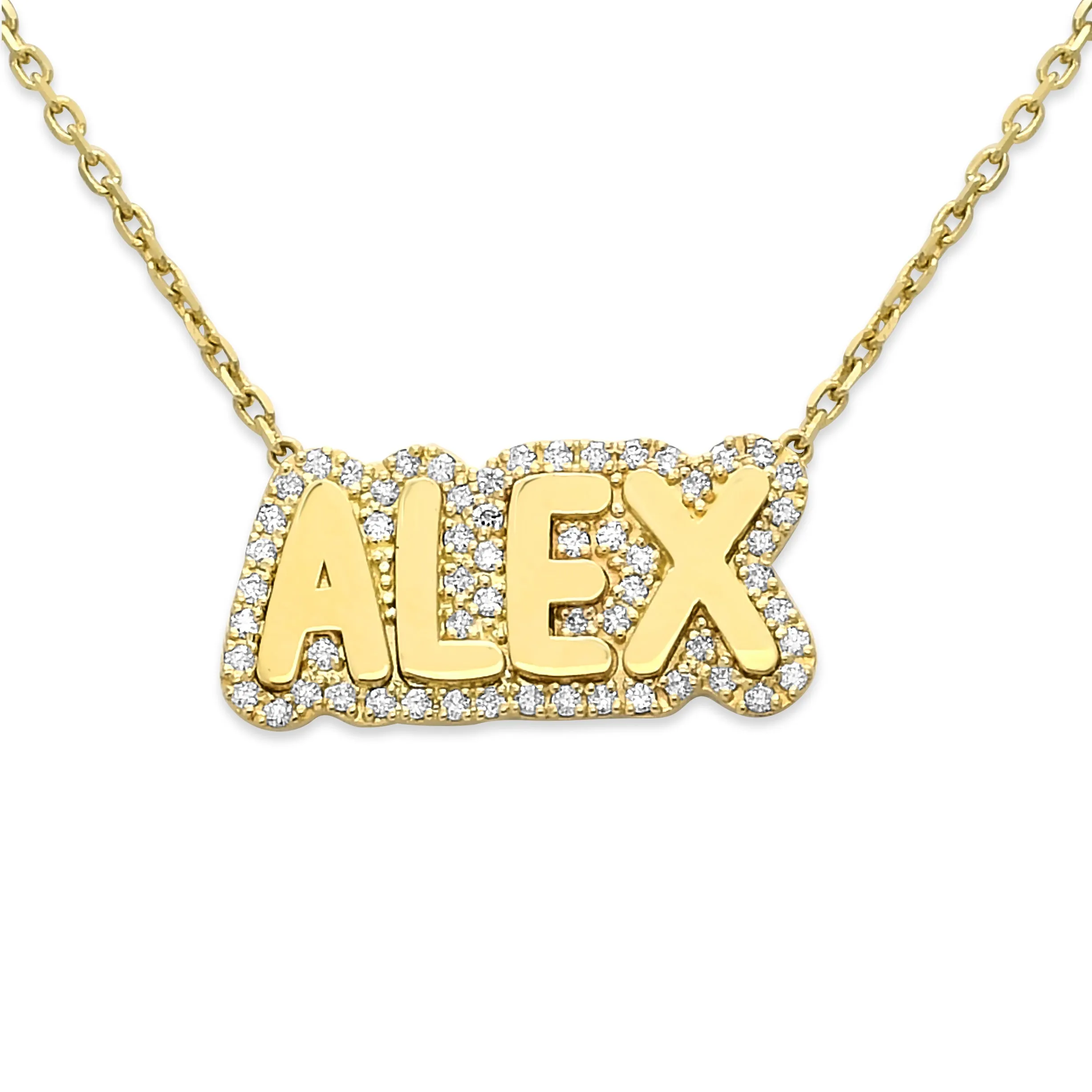 Custom Diamond Name Necklace