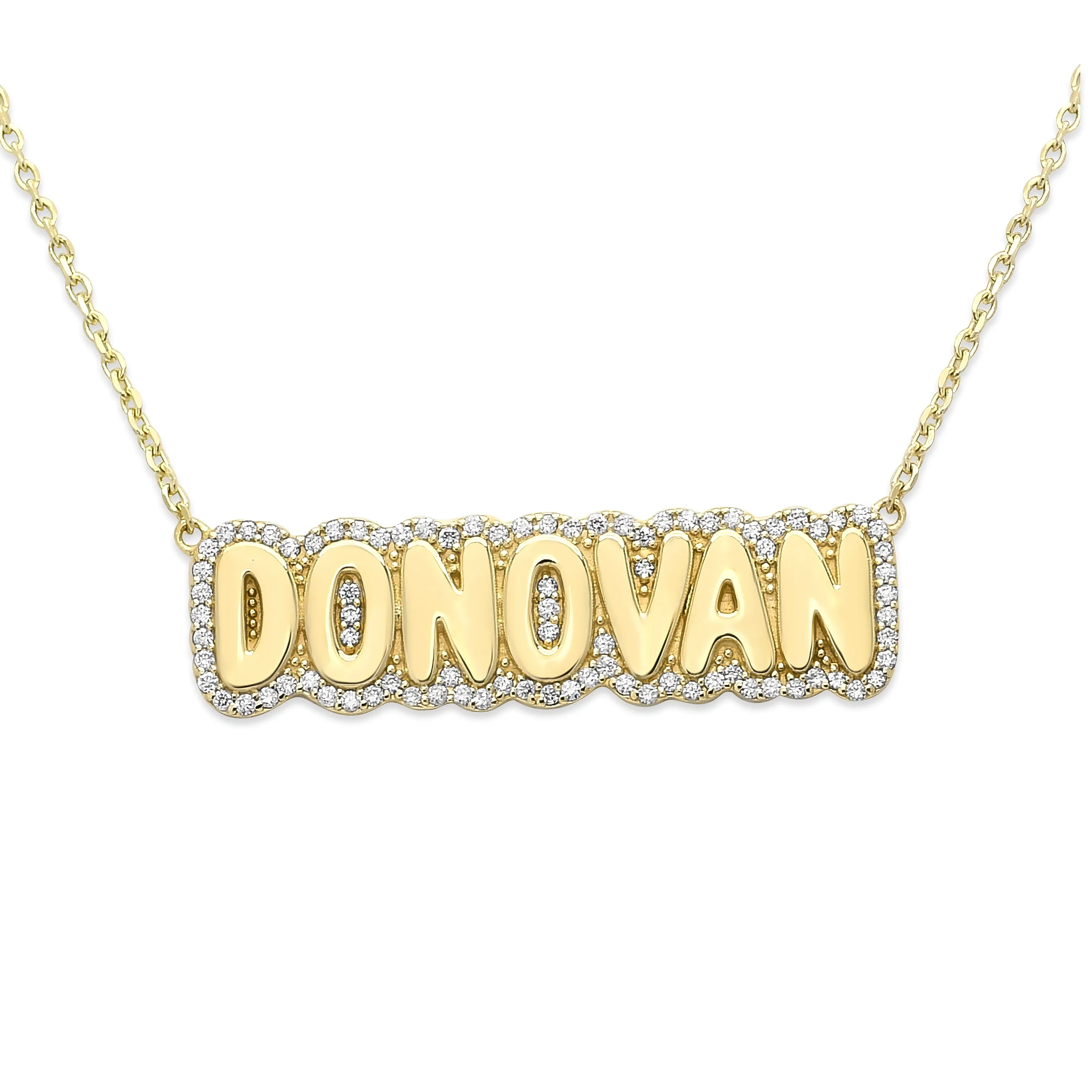 Custom Diamond Name Necklace