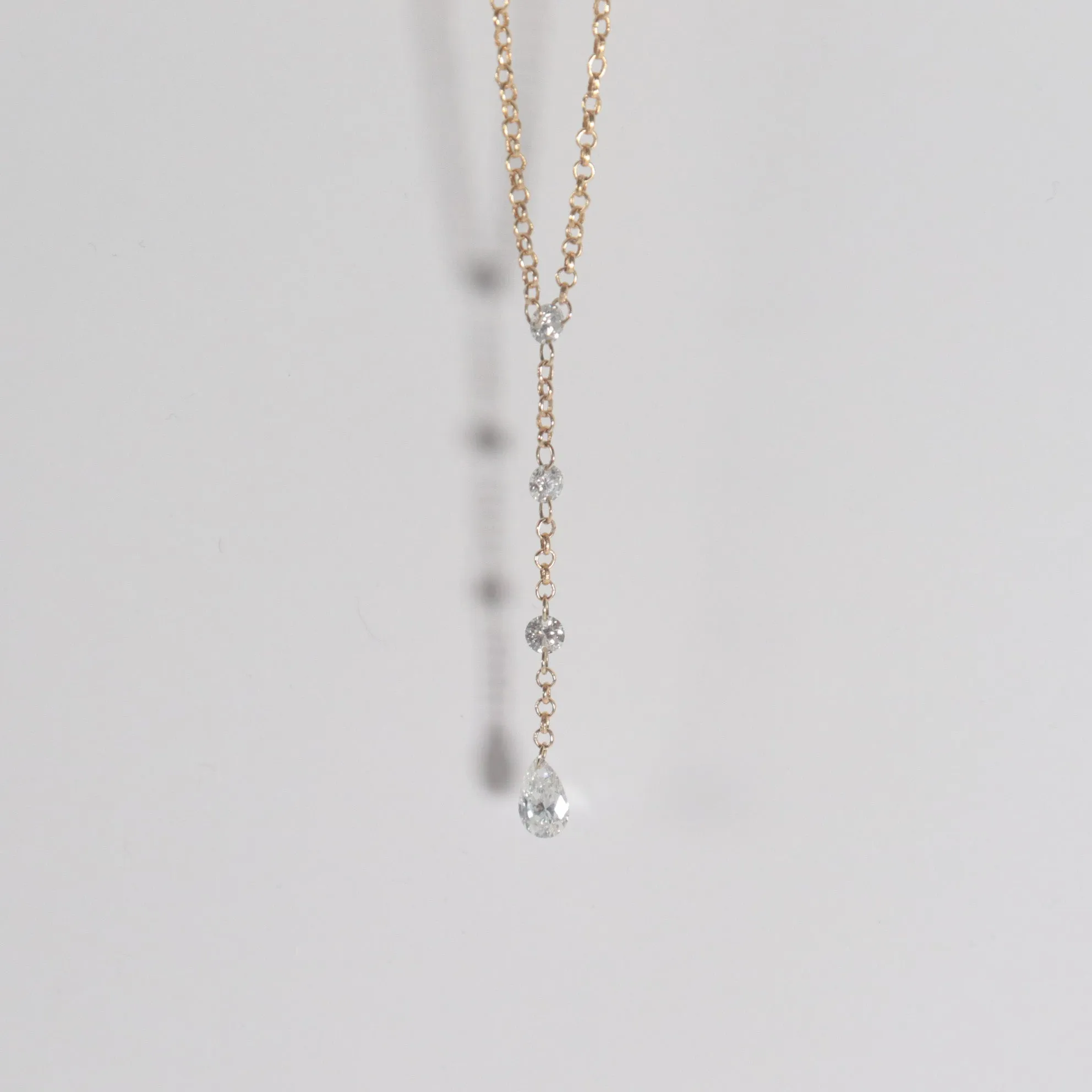 Dashing Diamonds Drop Necklace