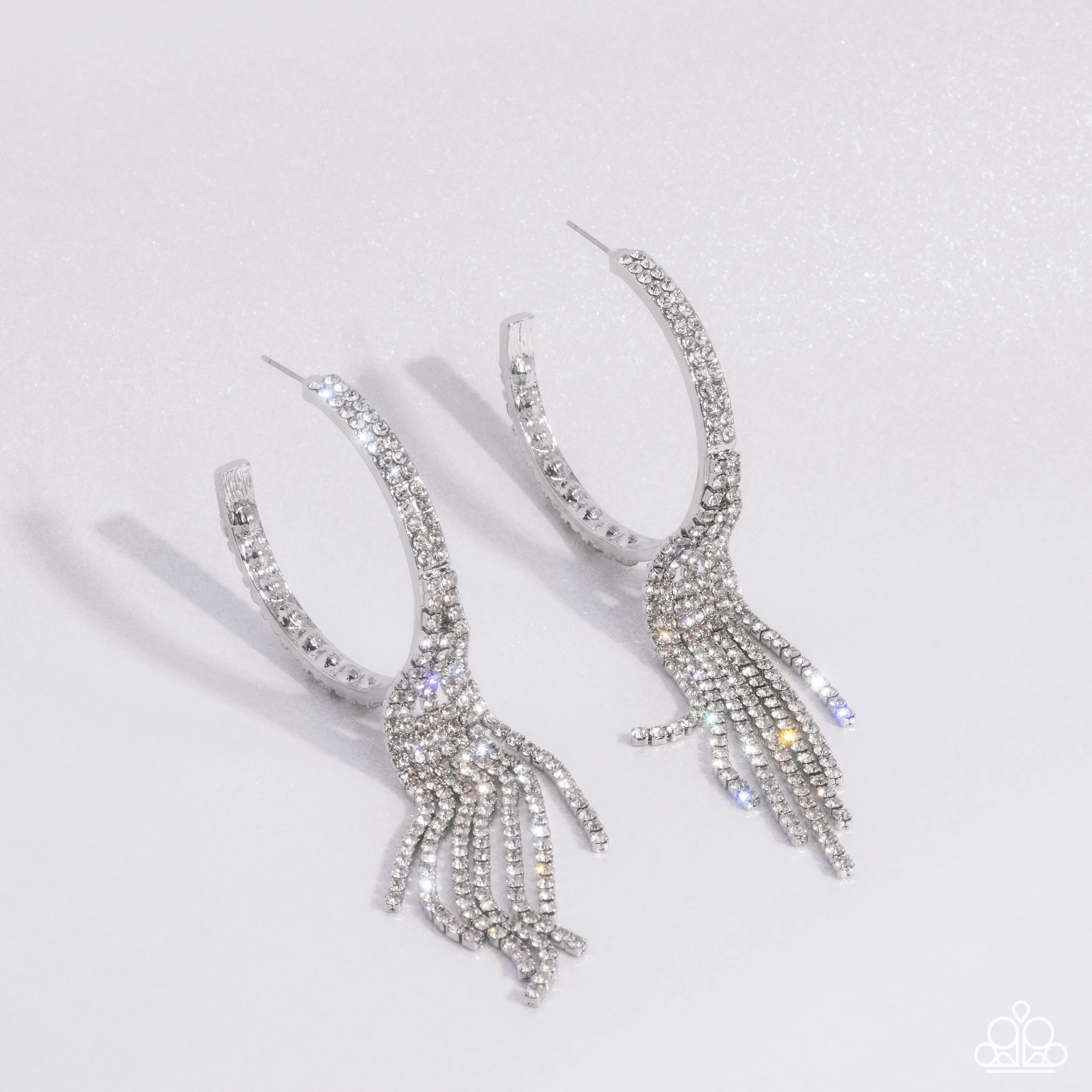 Earrings Jaw-Dropping Jubilee - White LOP E2147