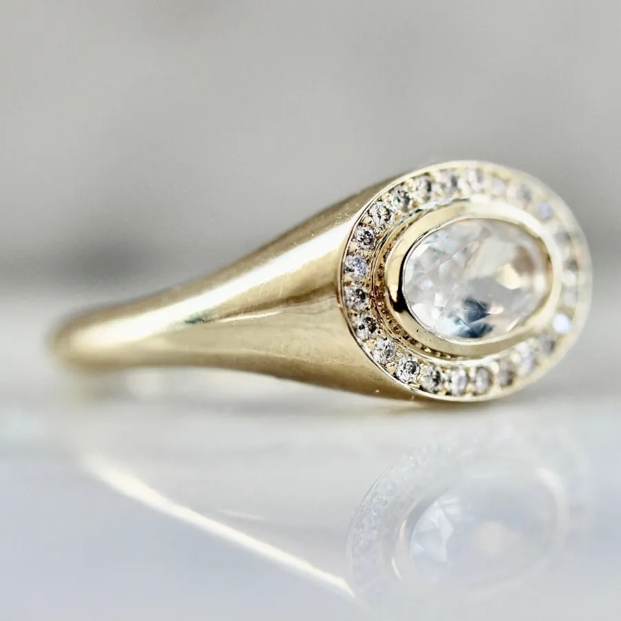 Easy Street Oval Cut Moonstone Ring