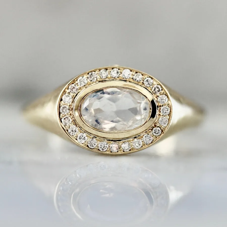 Easy Street Oval Cut Moonstone Ring