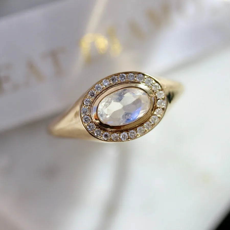 Easy Street Oval Cut Moonstone Ring