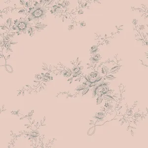 Fabric POWDER PINK BELLS OF IRELAND from Moonstone Collection by Edyta Sitar for Andover, A-9452-E