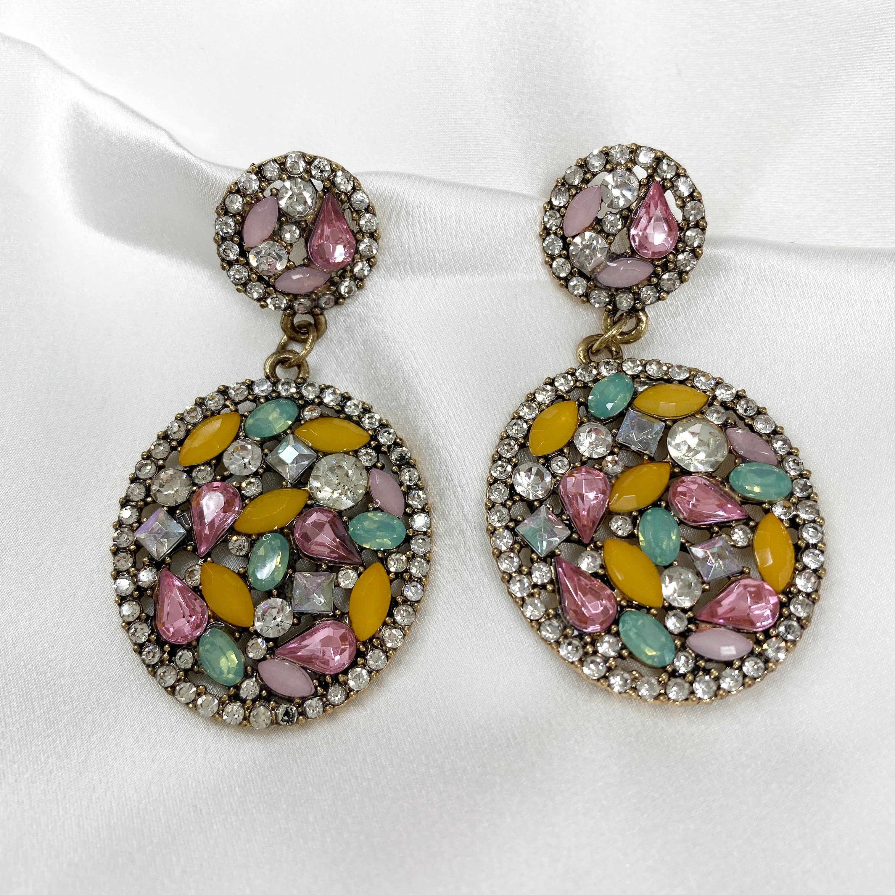 FAYE Pastel Multicoloured Long Earrings