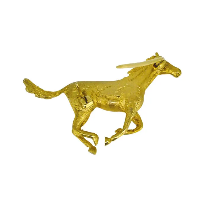 Galloping Horse Brooch