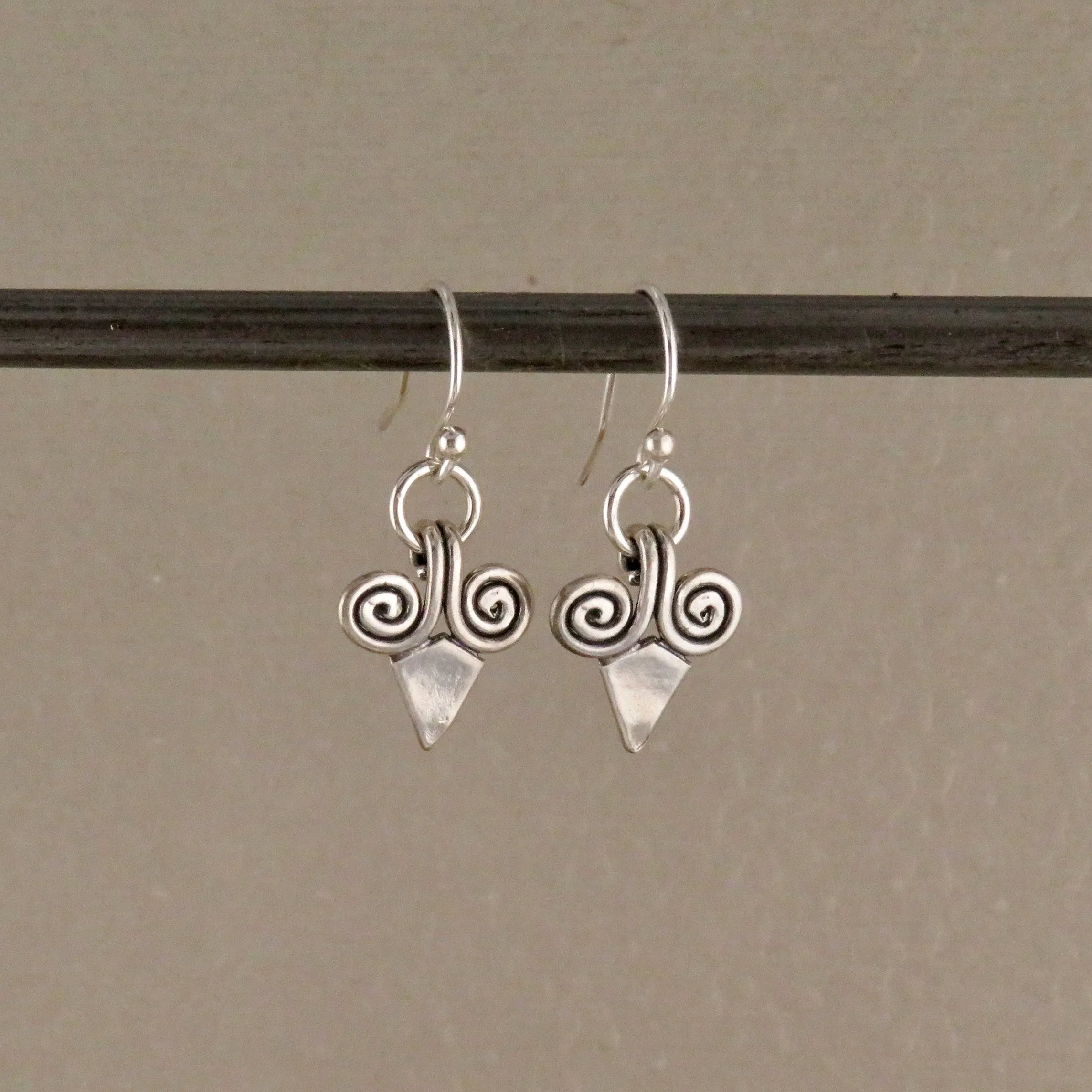 Geometric Point Earrings