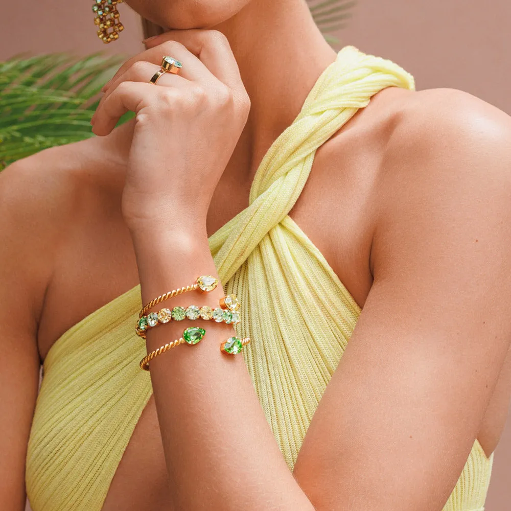 Gia Stud Bracelet / Lime Combo