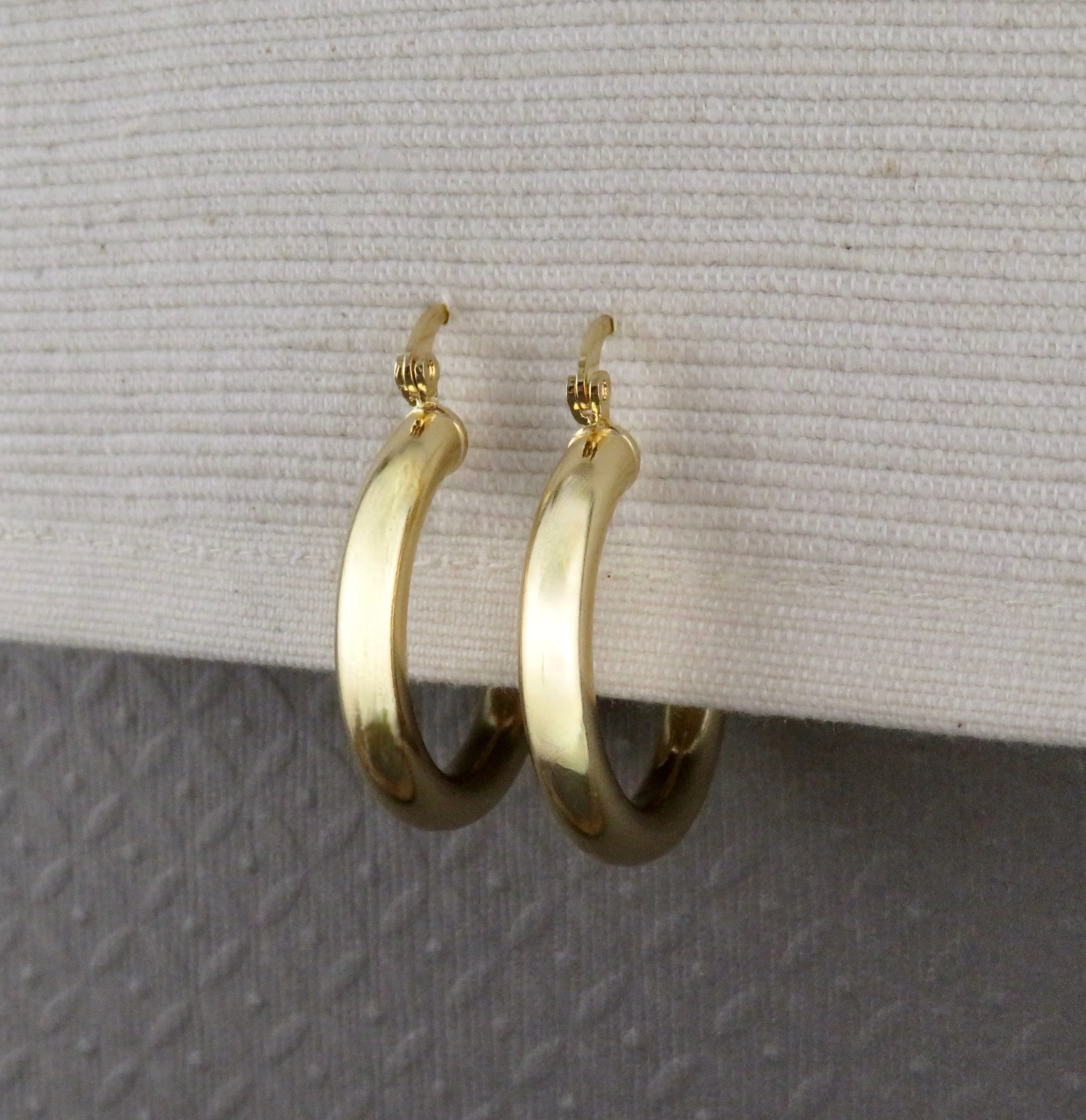 Gold Filled Latched Hoop Earrings - Large