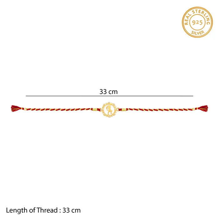 Golden Jai Bajrangi Rakhi