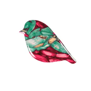 Heathergems Robin Heather Bird Brooch