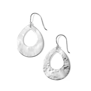 Ippolita Sterling Silver Classico Crinkle Small Open Teardrop Earrings