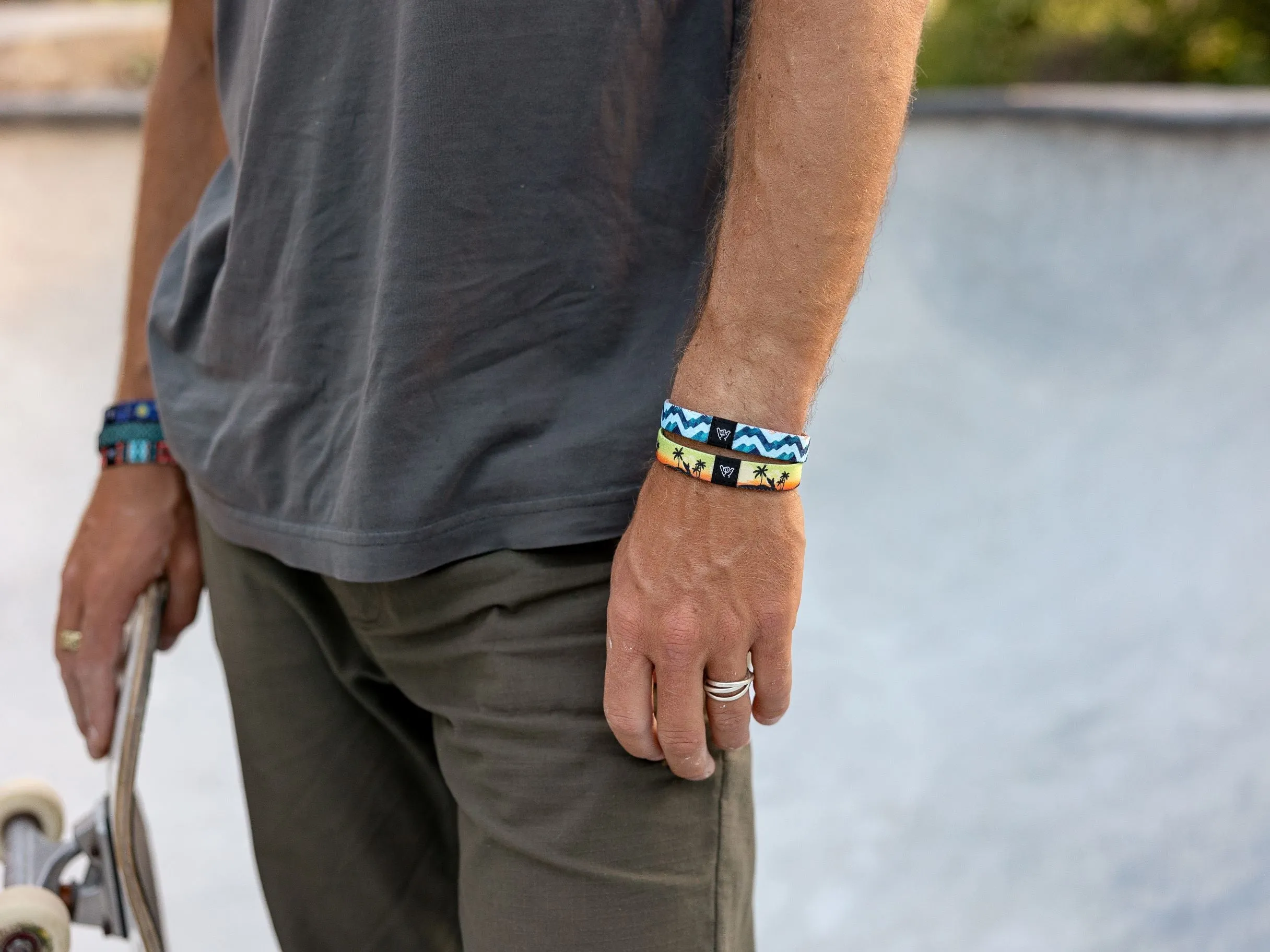 Island Palms Wristband Bracelet