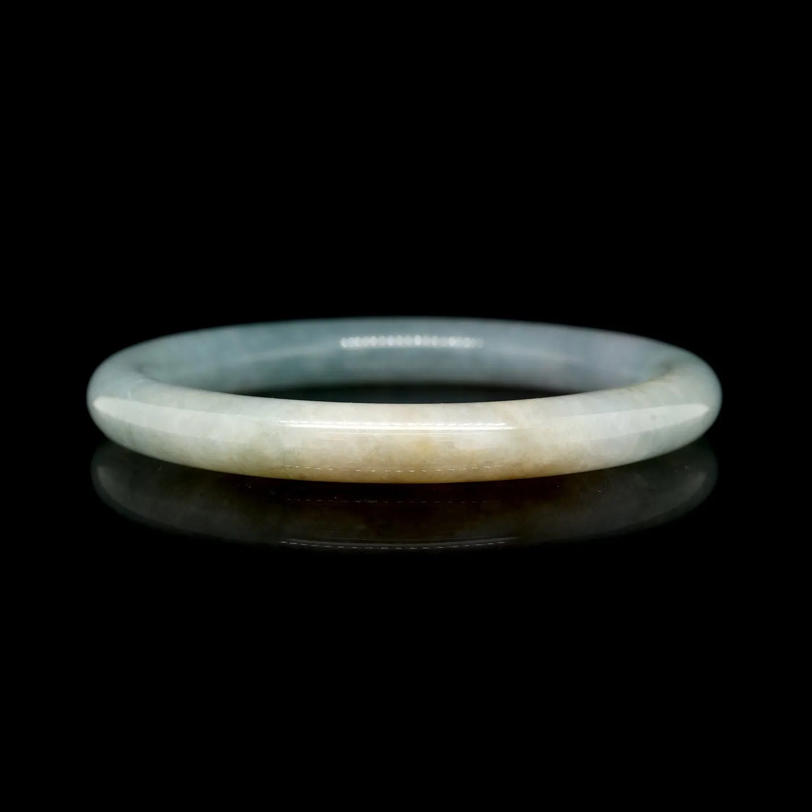 Jadeite Hololith Estate Bangle Bracelet