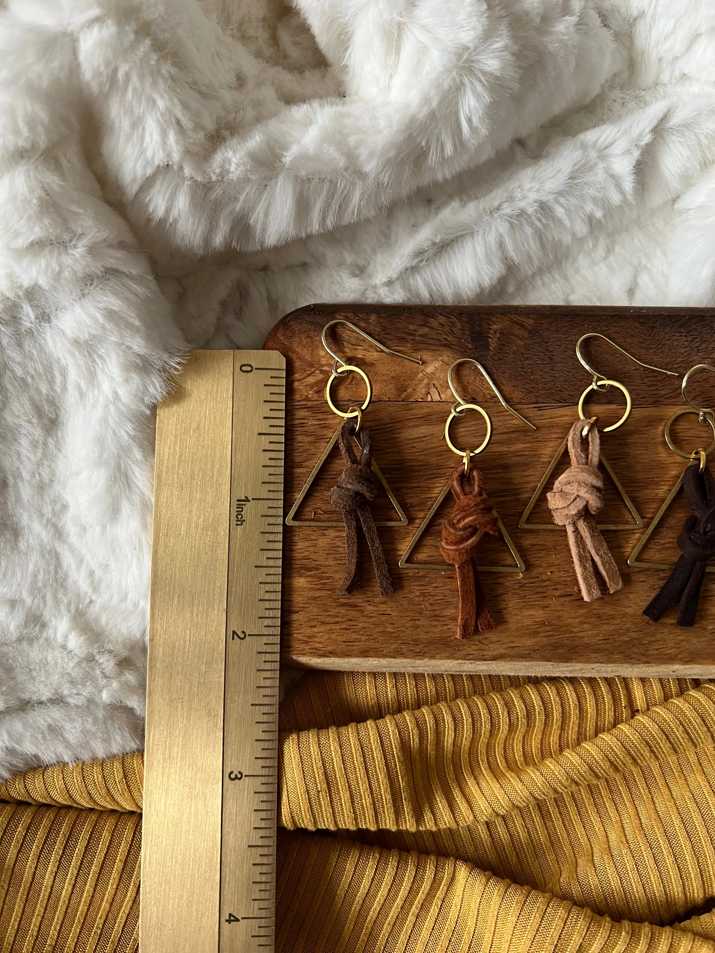 June Leather Earrings