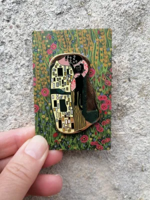 Klimt Kitty Cat Pin