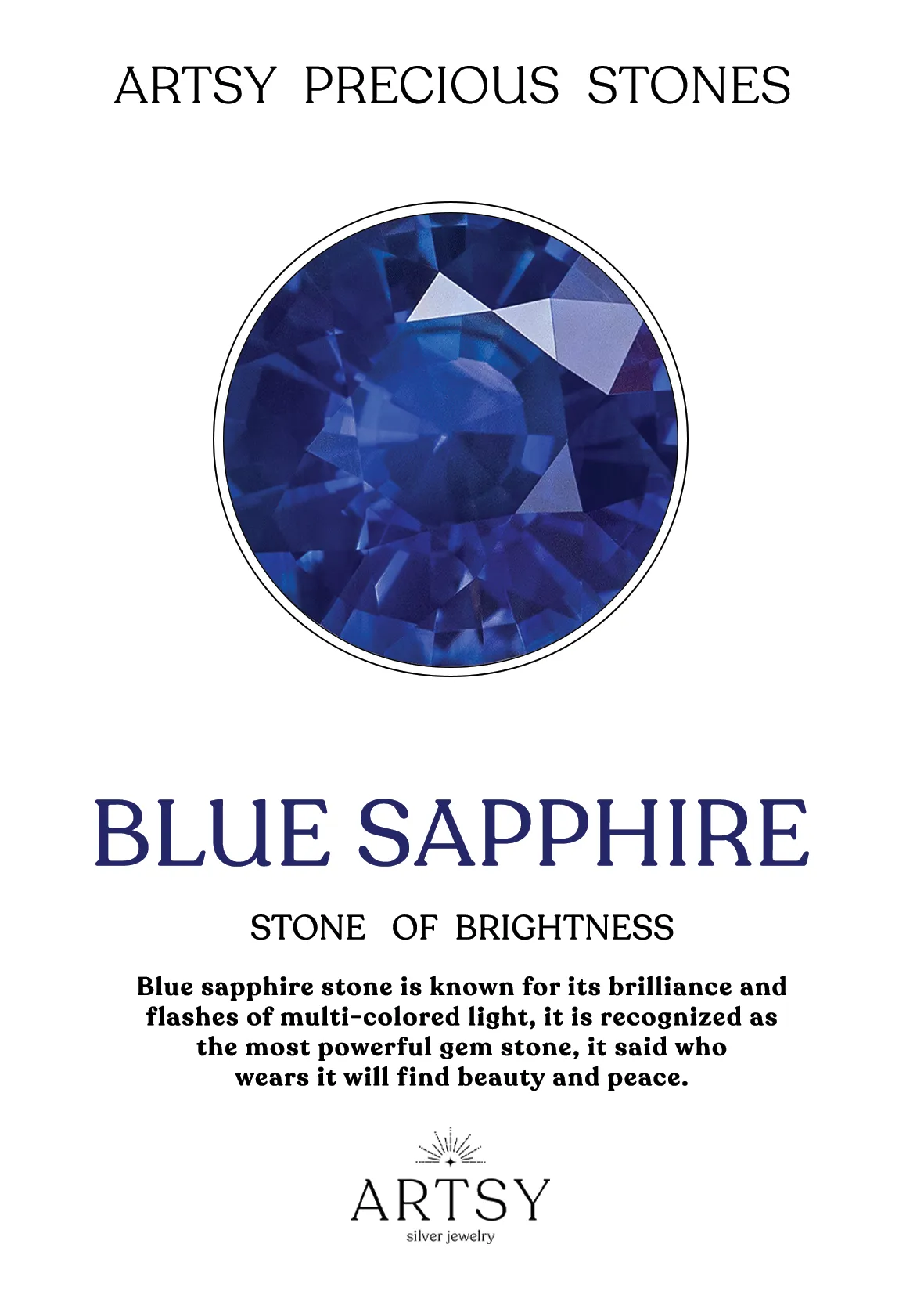 Marquise cut blue sapphire stone ring (All Blue Edition)