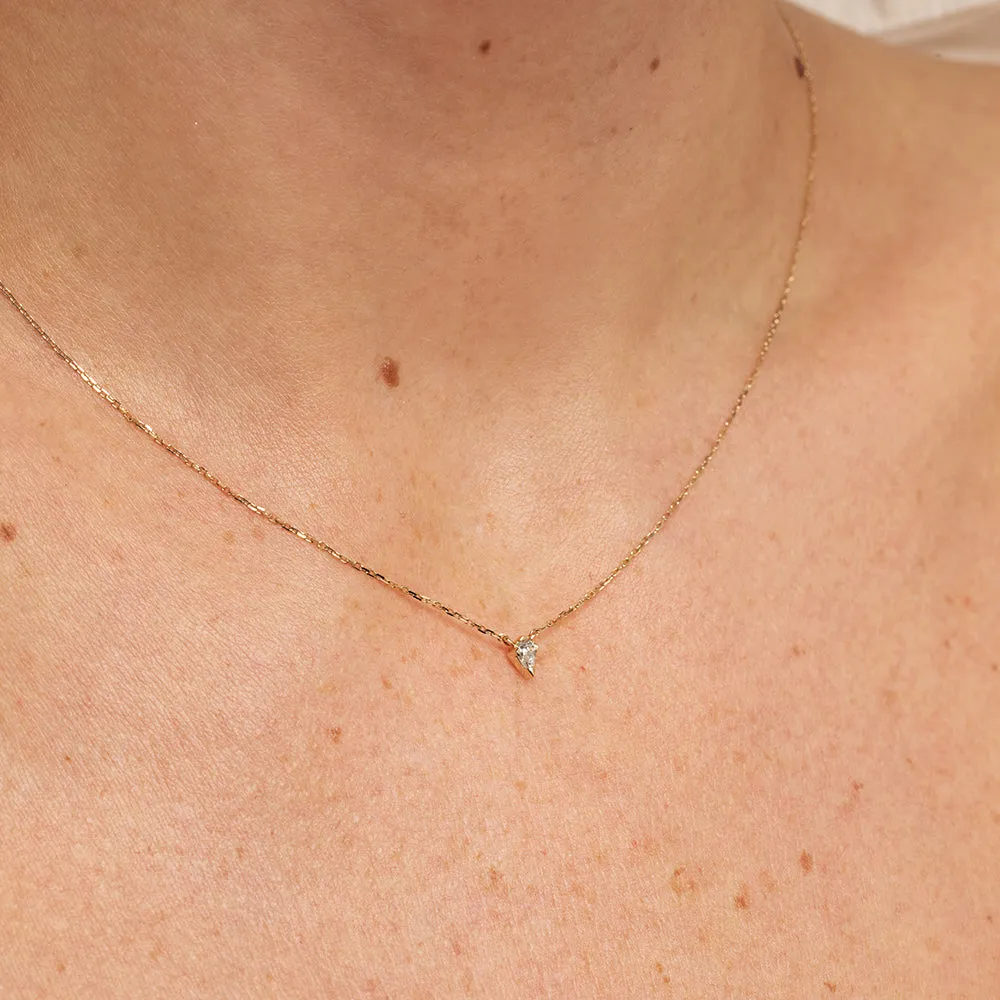 Micro Laboratory-Grown Diamond Kite Necklace in 10k Gold