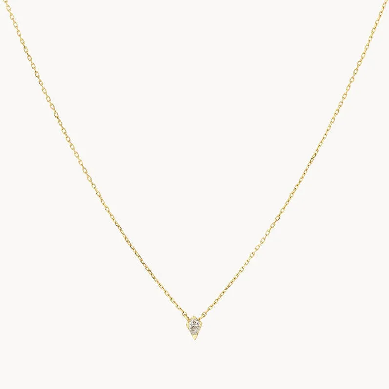 Micro Laboratory-Grown Diamond Kite Necklace in 10k Gold