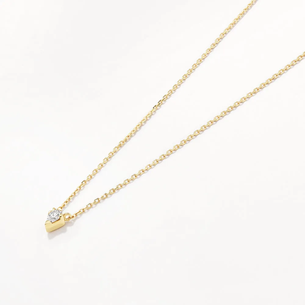 Micro Laboratory-Grown Diamond Kite Necklace in 10k Gold